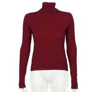 Adrienne Vittadini Burgundy Turtleneck Sweater